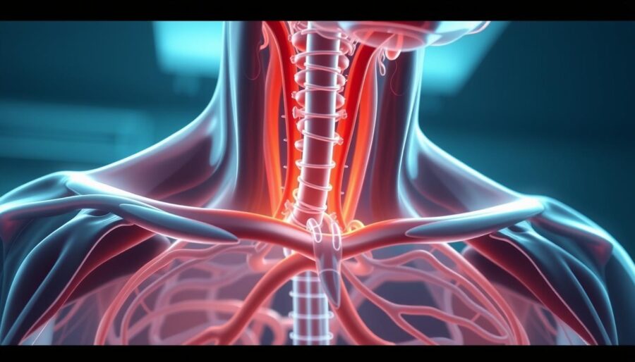 A close-up medical animation showcasing the innovative "Simple Frame" technology in action. Detailed 3D renderings of internal anatomical structures are seamlessly integrated with stylized, minimalist visuals. Soft, natural lighting illuminates the scene, creating a sense of scientific precision and clinical elegance. The camera gradually zooms in, drawing the viewer's attention to the core functionality of the "Simple Frame" system, its sleek design complementing the organic forms of the human body. The overall aesthetic strikes a balance between technical sophistication and intuitive user experience, perfectly suited to convey the marketing strategy for the "Duexon" product.