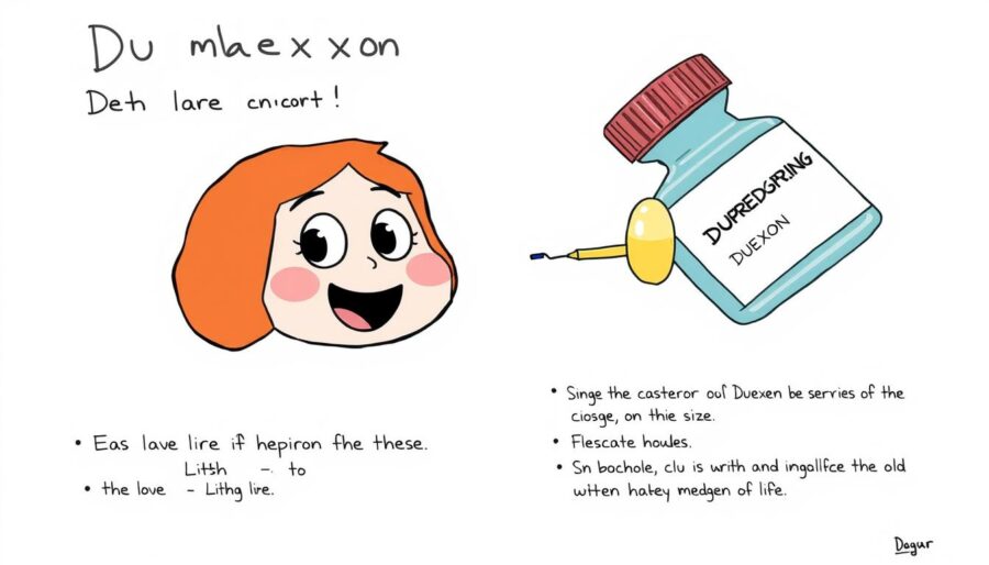 Generuj obraz animacji Whiteboard dla leku Duexon