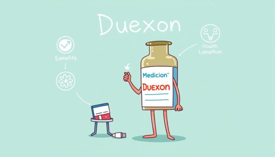 Generuj obraz animacji Whiteboard dla leku Duexon