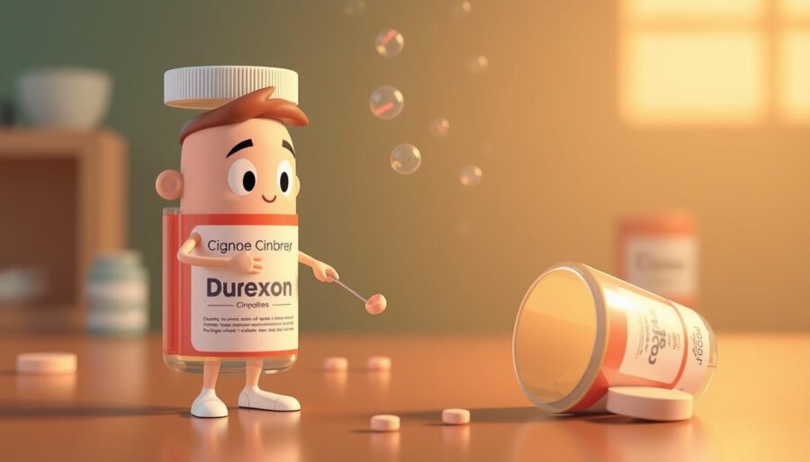 Generuj obraz animacji3D leku Duexon