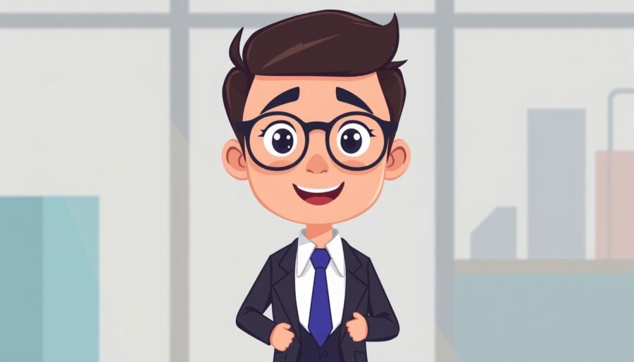 Generuj obrazek reprezentujący profesjonalną animację biznesową