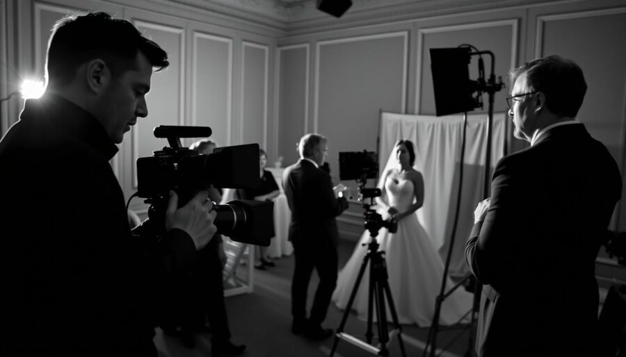Przygotowania do filmowania Ślubu